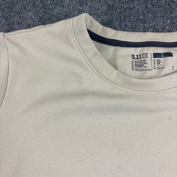 5.11 Tactical Women’s Cream Pullover Elizabeth Crewneck Sweatshirt size: Large - Picture 5 of 11